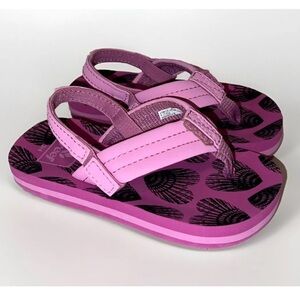 Reef Toddler Girls Little Ahi Foam Sandals Sz 3/4